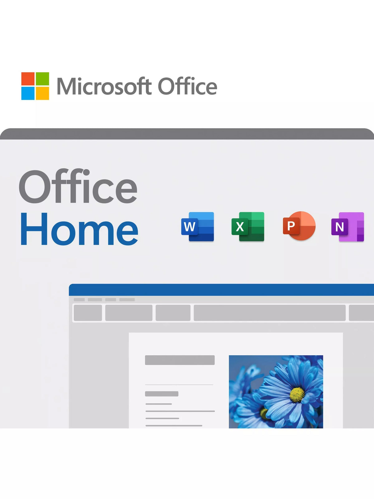 Microsoft Office Home 2024 software for Windows and macOS (British brand)