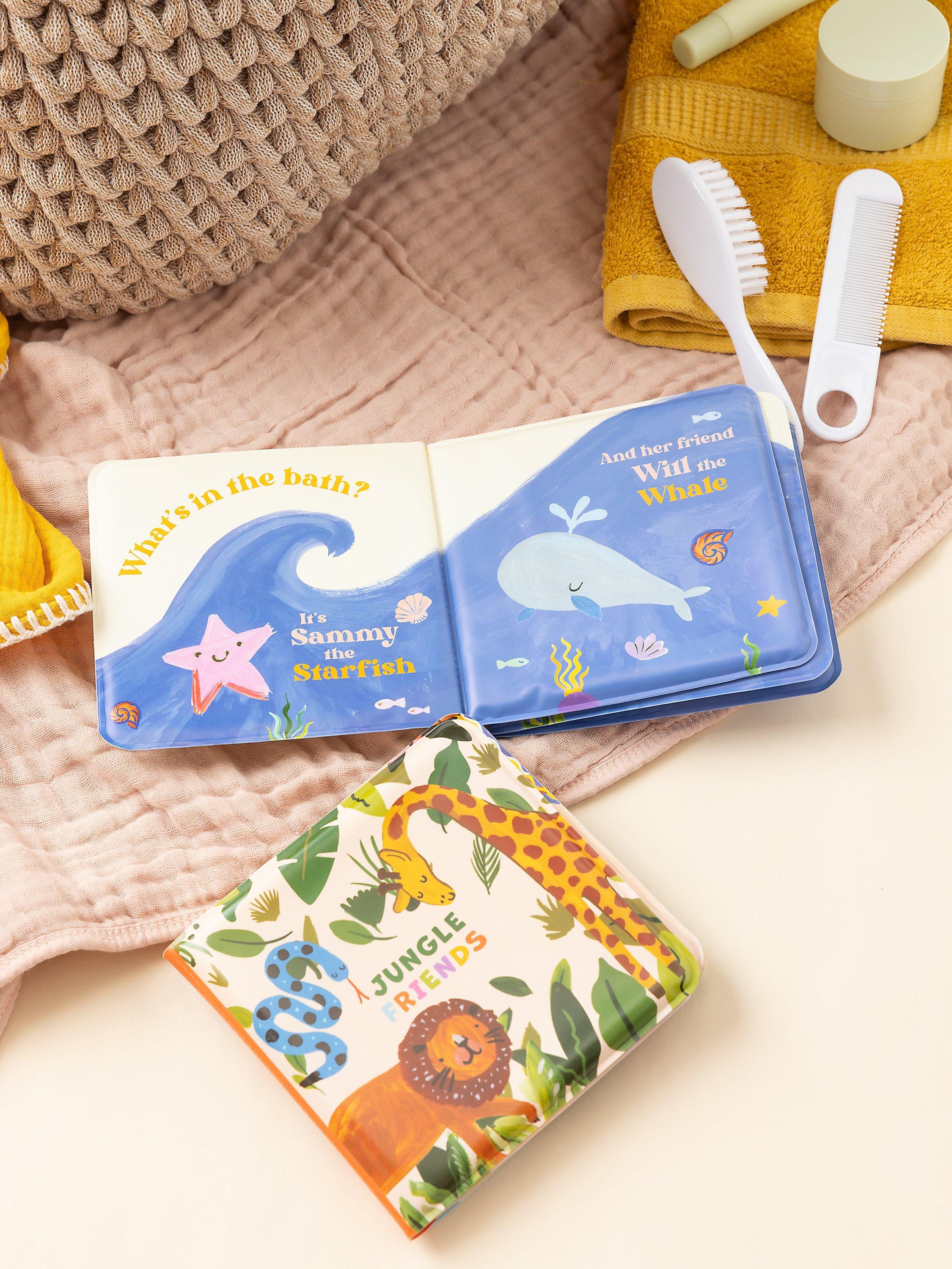Eleanor Bowmer jungle and sea baby bath book set, pack of 2 - British product