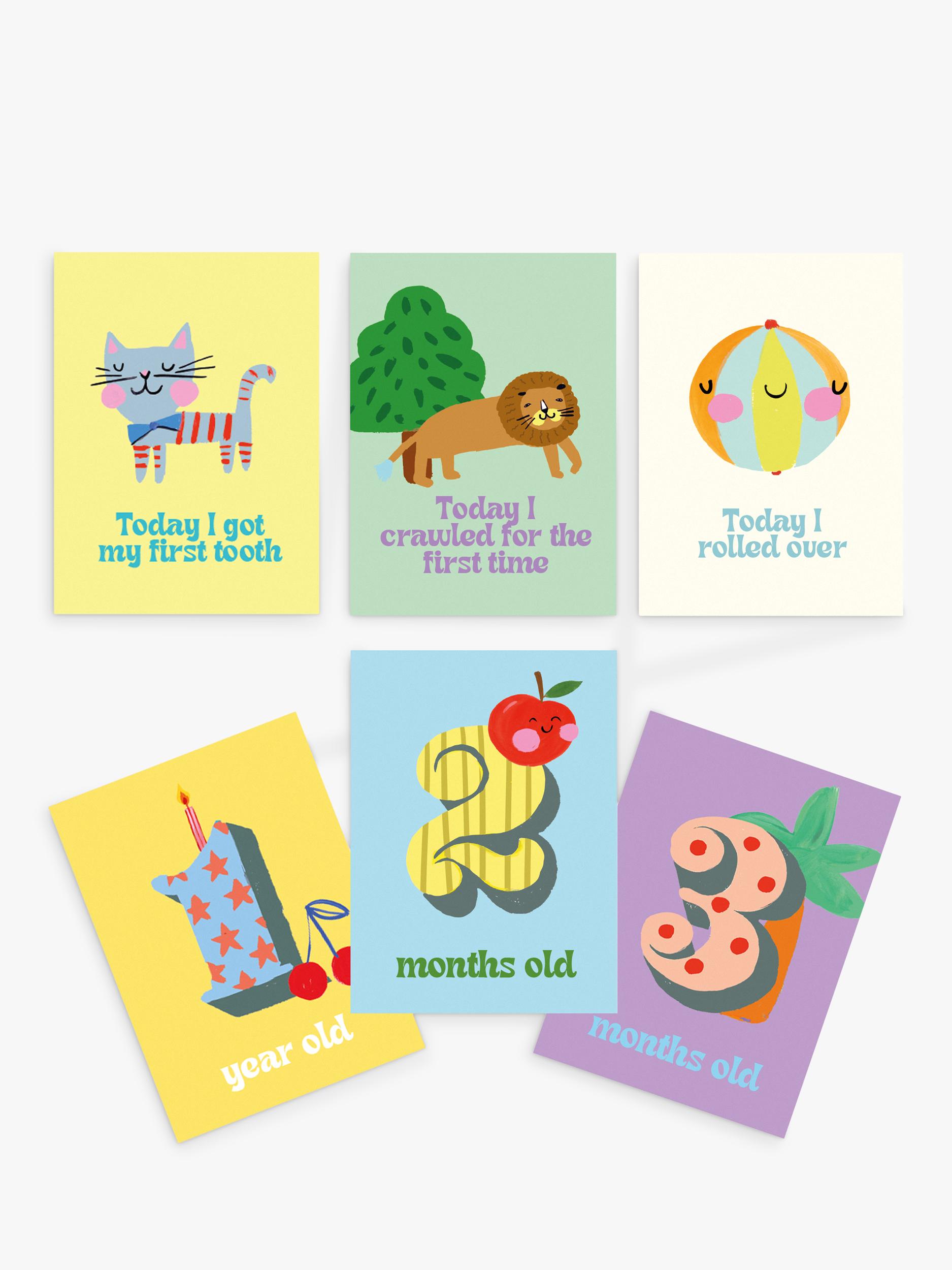 Eleanor Bowmer baby milestone cards set of 24 cards - British product