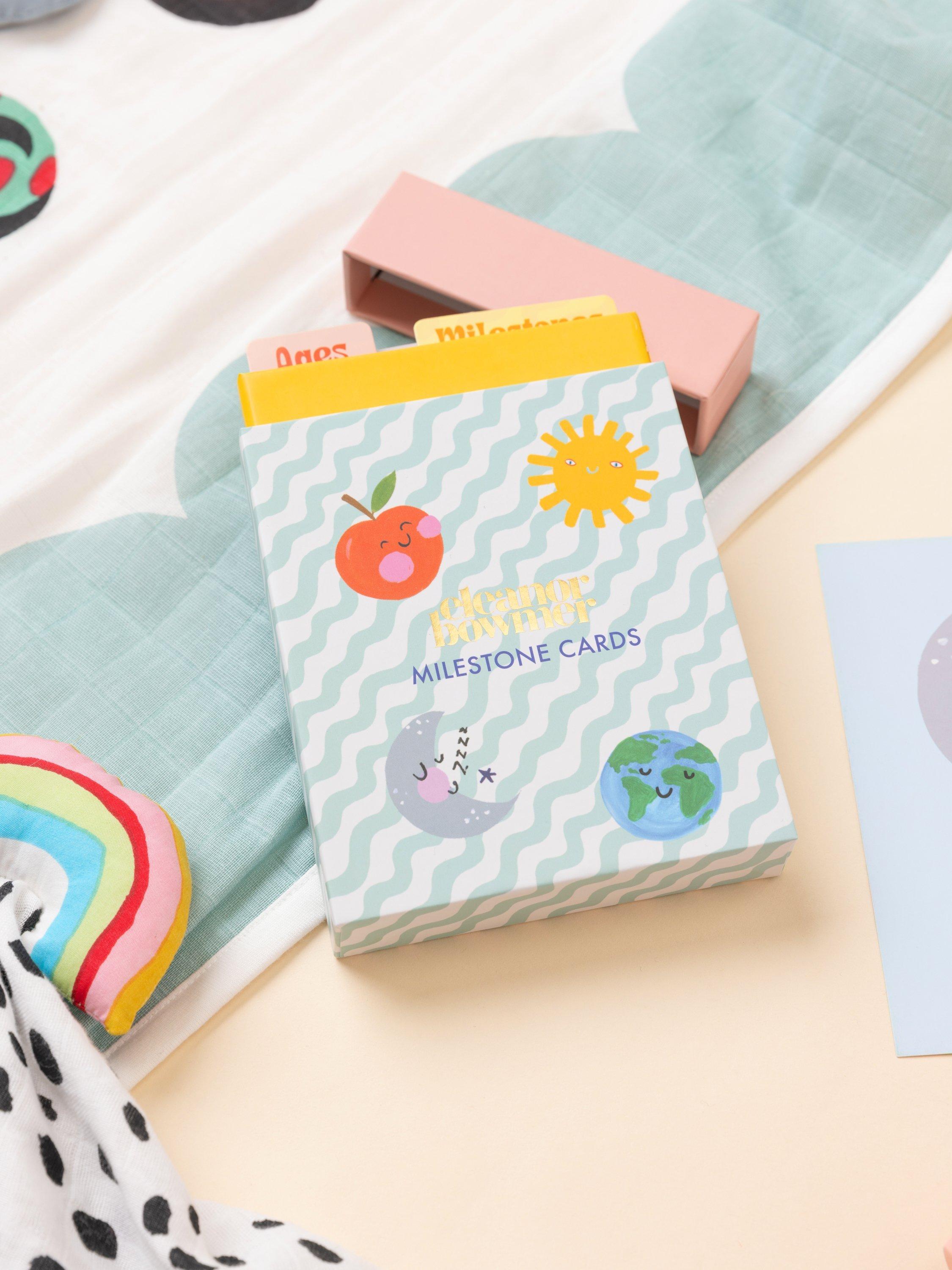 Eleanor Bowmer baby milestone cards set of 24 cards - British product