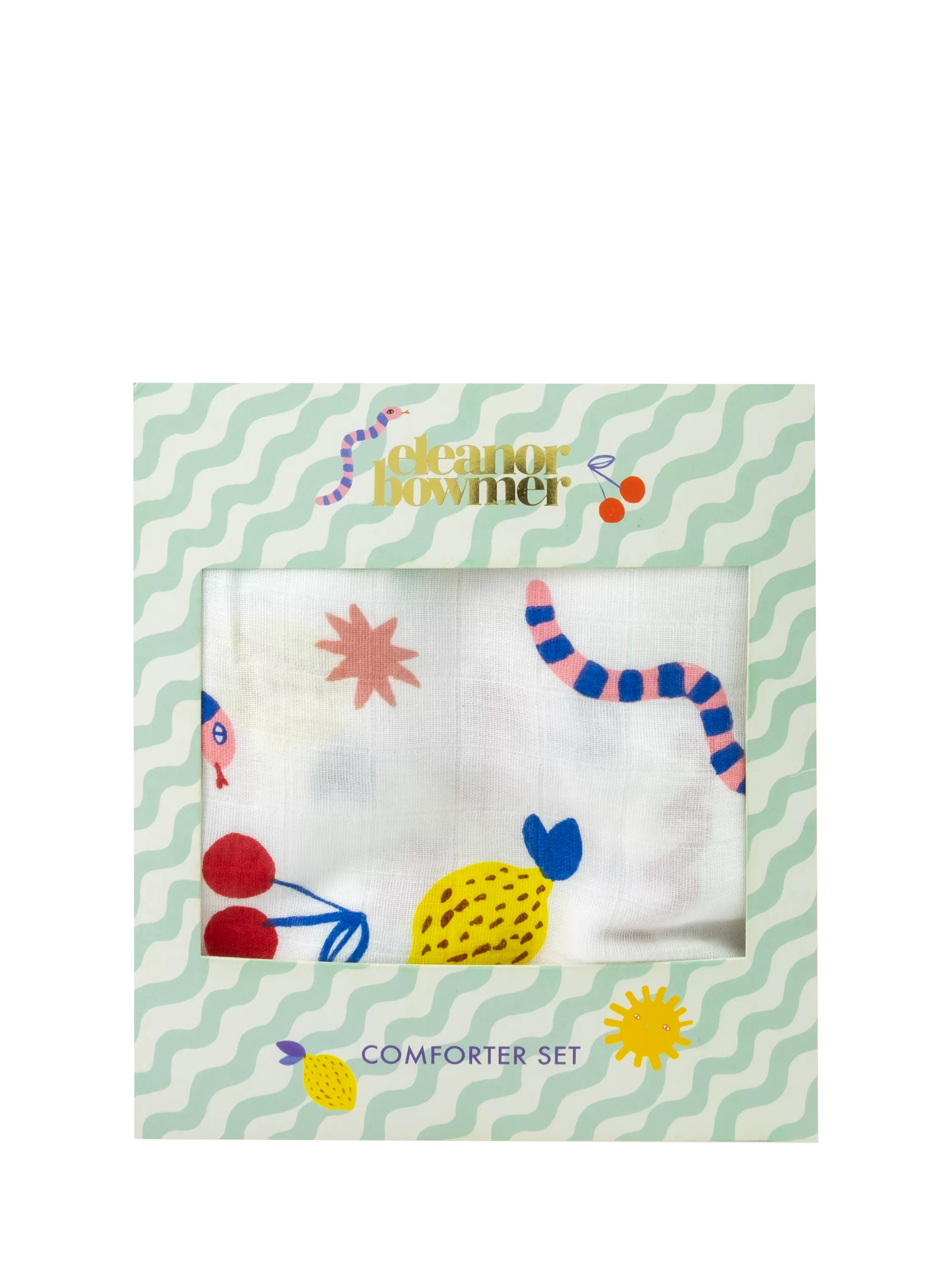 Eleanor Bowmer muslin comforter set - British product