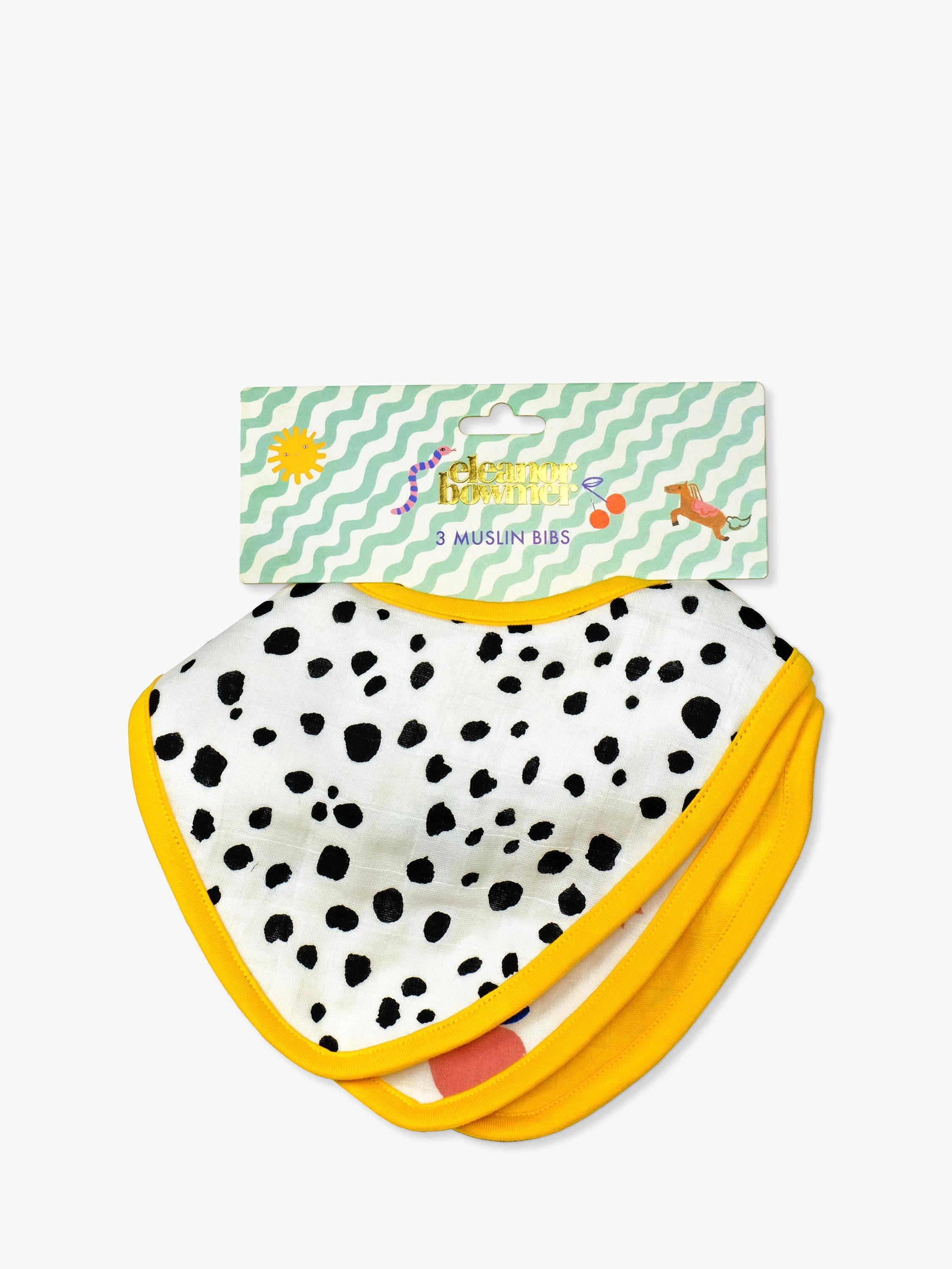 Eleanor Bowmer muslin bibs pack of 3 - British product