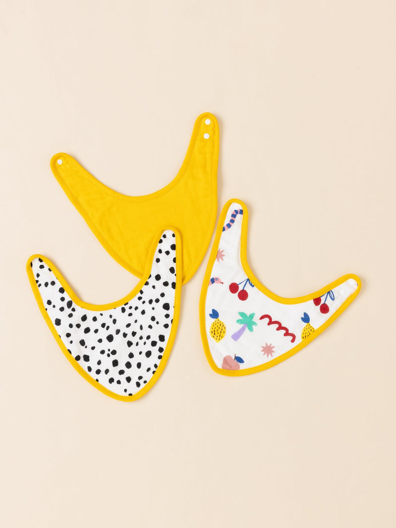 Eleanor Bowmer muslin bibs pack of 3 - British product