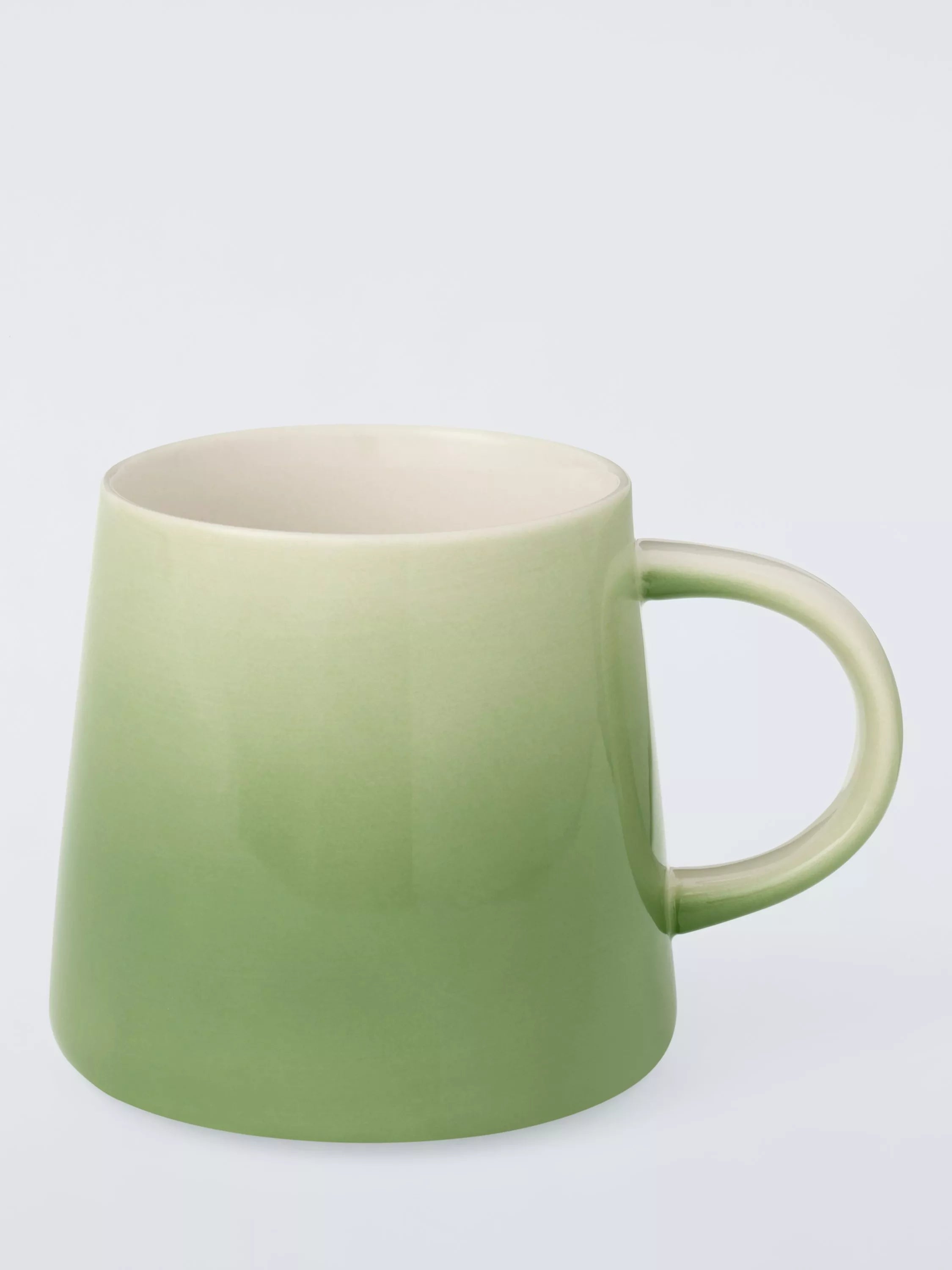 John Lewis Ombre Stoneware Mug, 350ml, Green