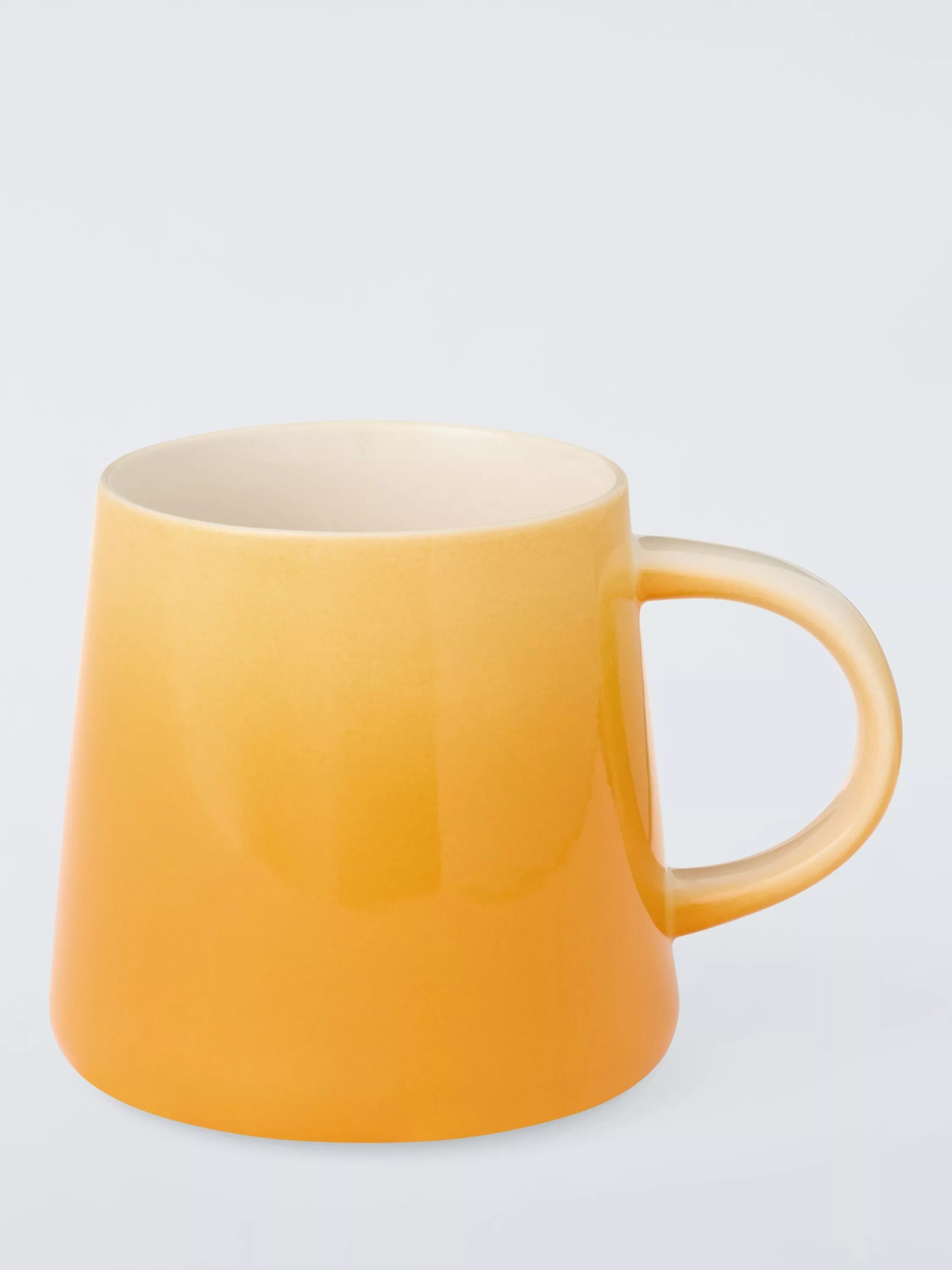 John Lewis Ombre Stoneware Mug, 350ml, Orange