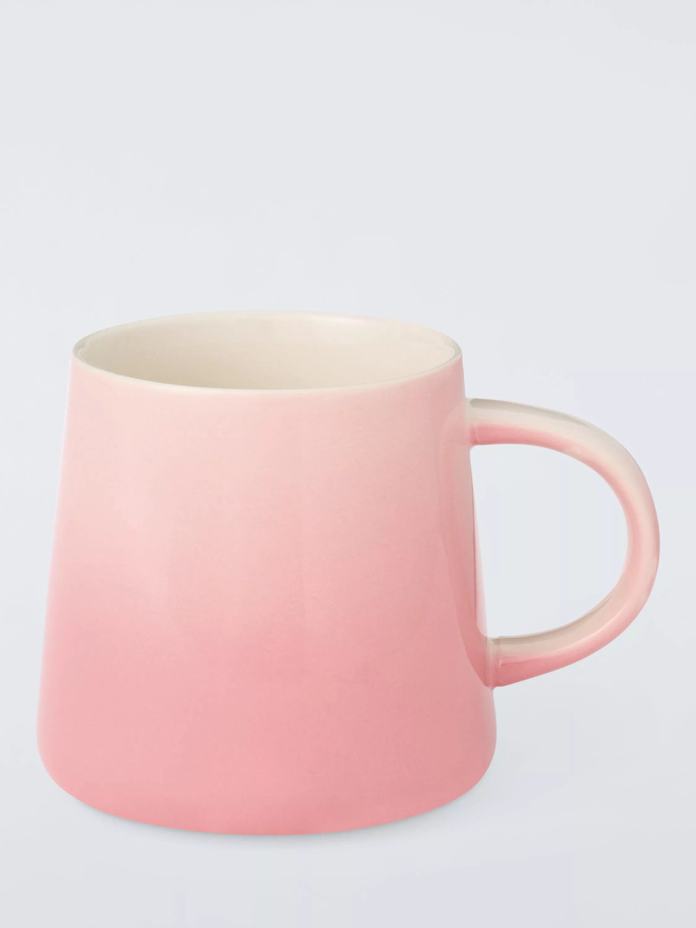 John Lewis Ombre Stoneware Mug, 350ml, Pink