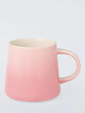 John Lewis Ombre Stoneware Mug, 350ml, Pink