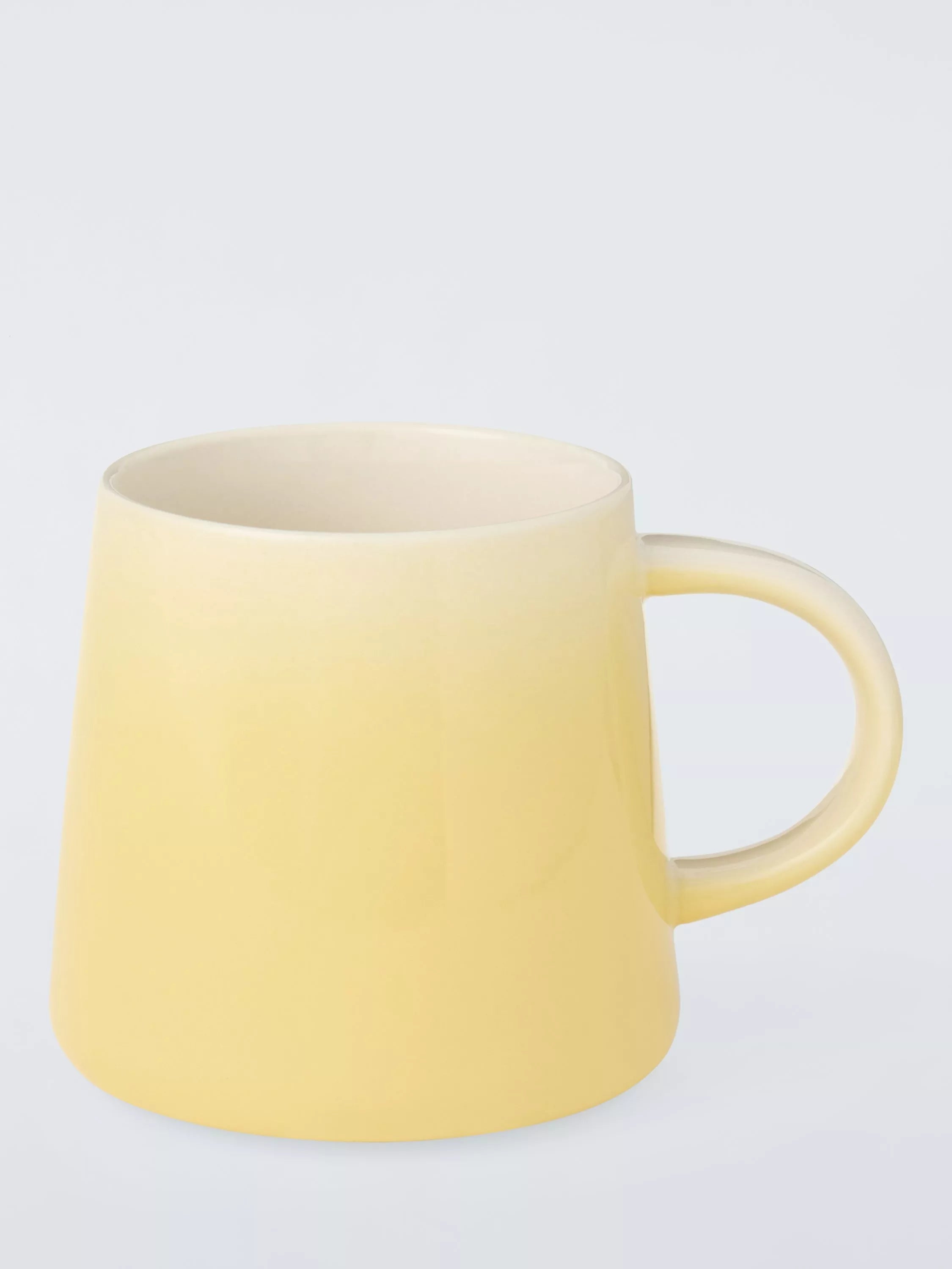 John Lewis Ombre Stoneware Mug, 350ml, Yellow