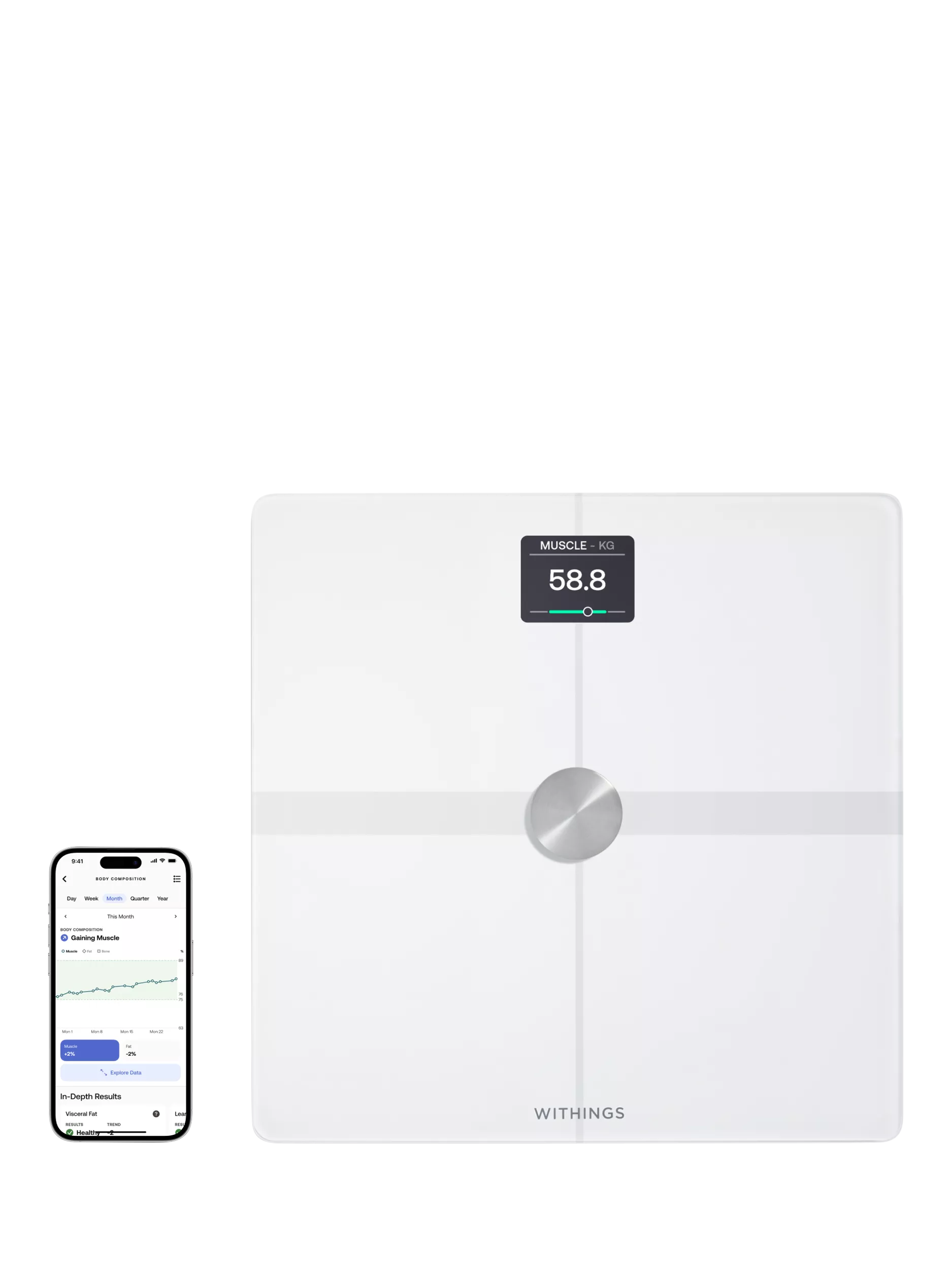 Withings Body Smart bathroom scale white (British brand)
