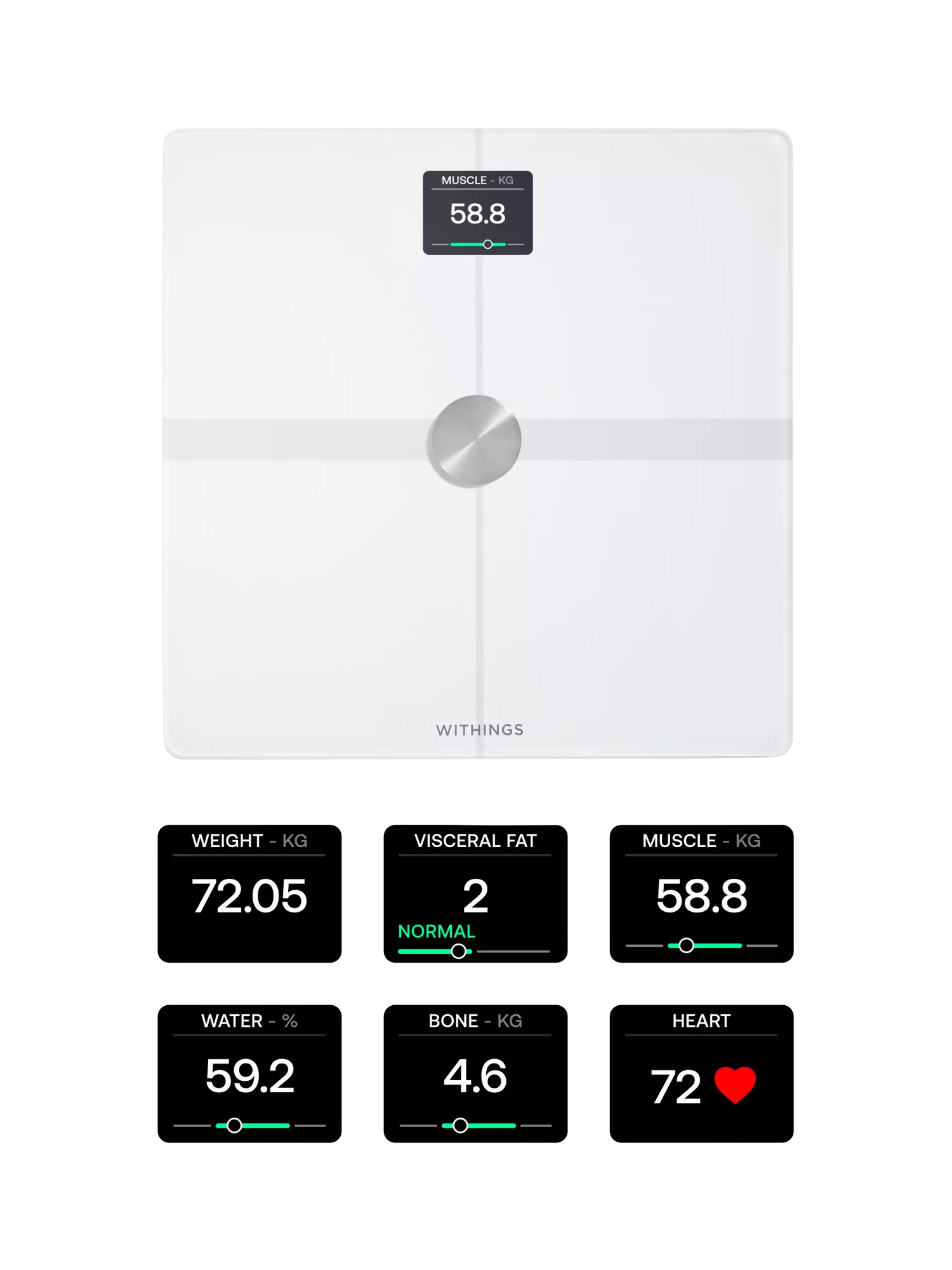 Withings Body Smart bathroom scale white (British brand)