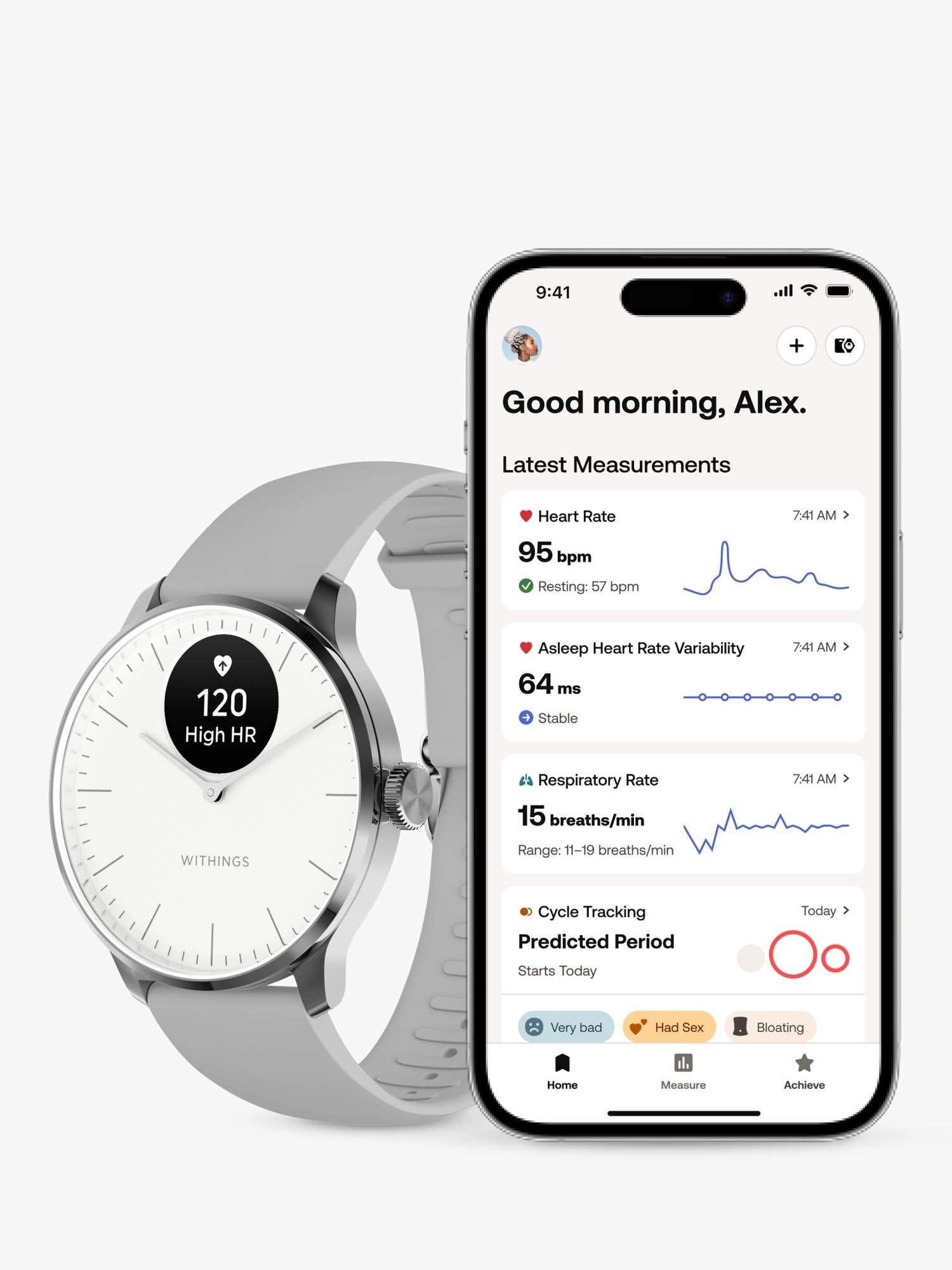 Withings Scanwatch Light 37mm White - British product