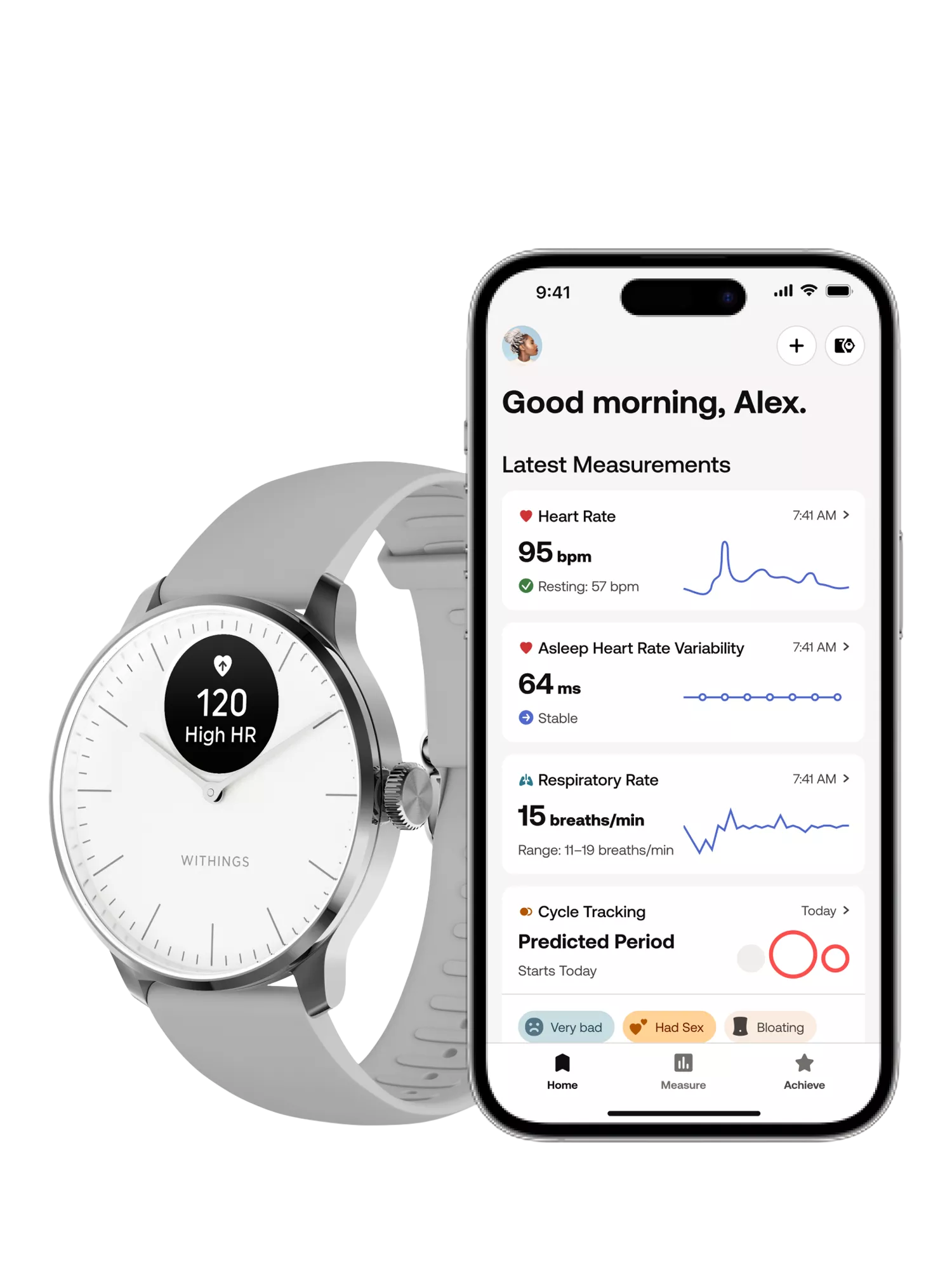Withings Scanwatch Light 37mm White - British product