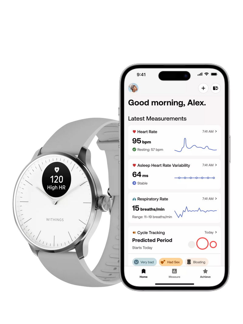 Withings Scanwatch Light 37mm White - British product