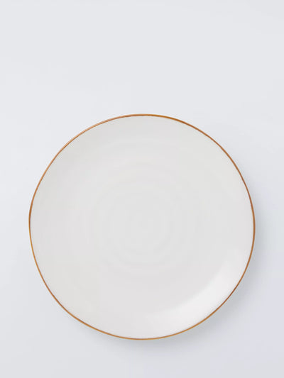 John Lewis John Lewis X Deliciously Ella Stoneware Dinner Plate, 27cm, White- Buy online at McGrocer