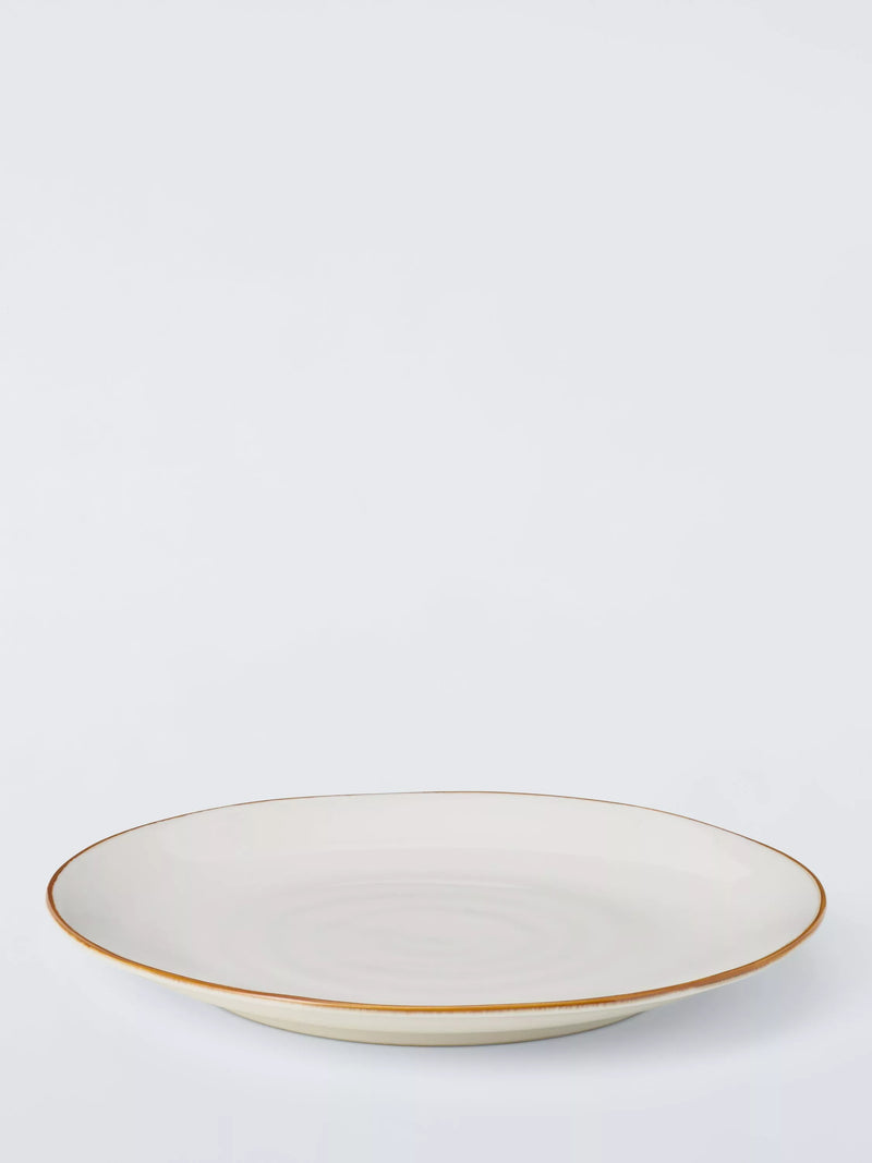 John Lewis Deliciously Ella stoneware dinner plate 27cm white, UK version