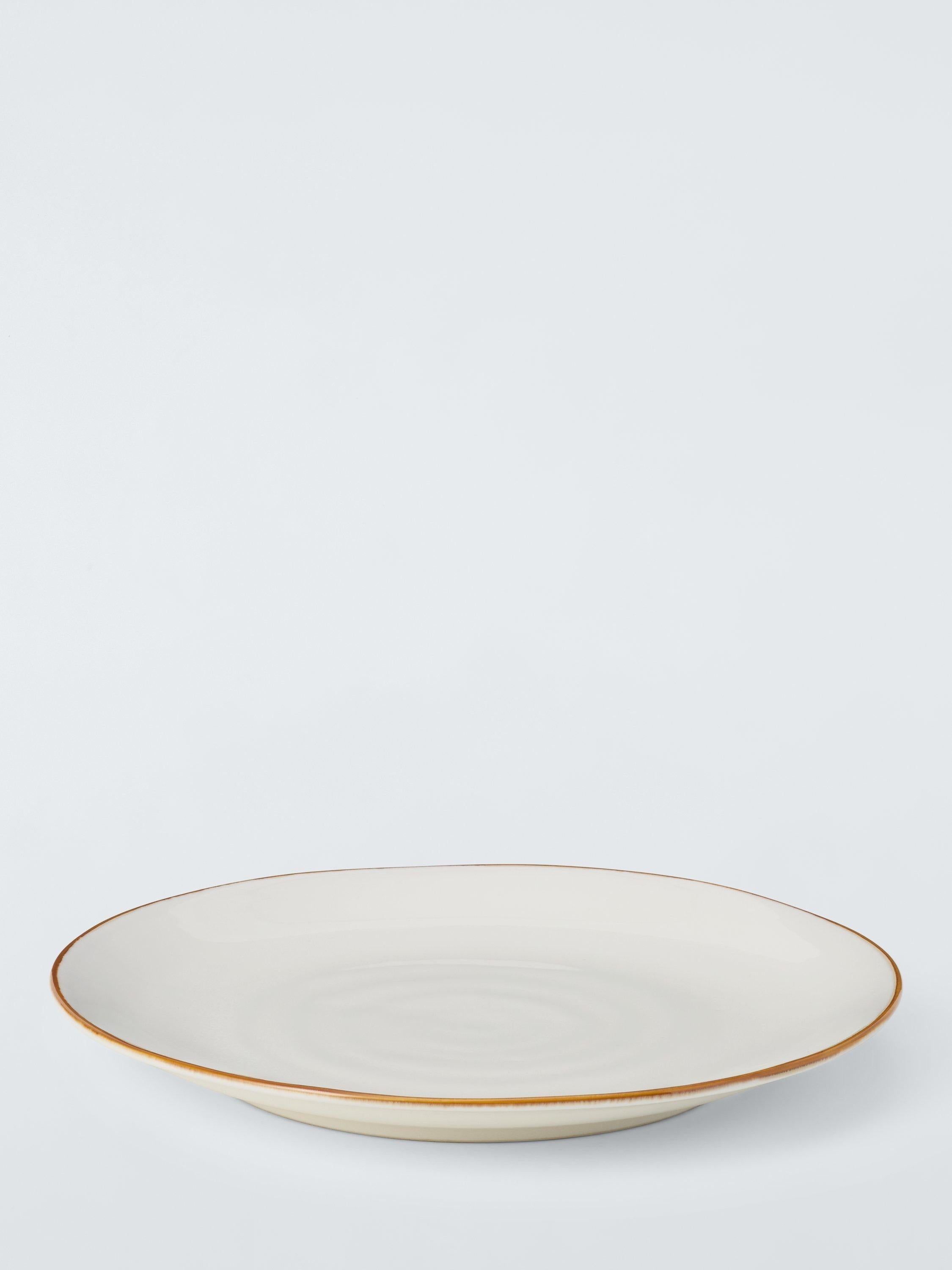John Lewis Deliciously Ella stoneware dinner plate 27cm white, UK version