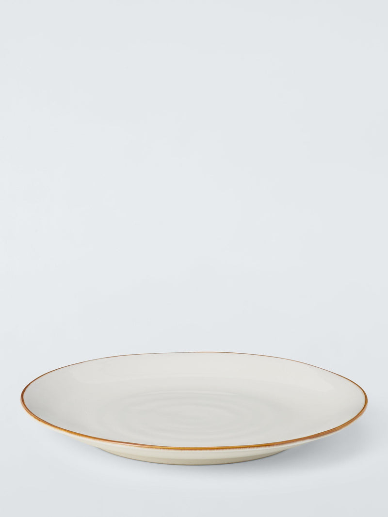 John Lewis Deliciously Ella stoneware dinner plate 27cm white, UK version