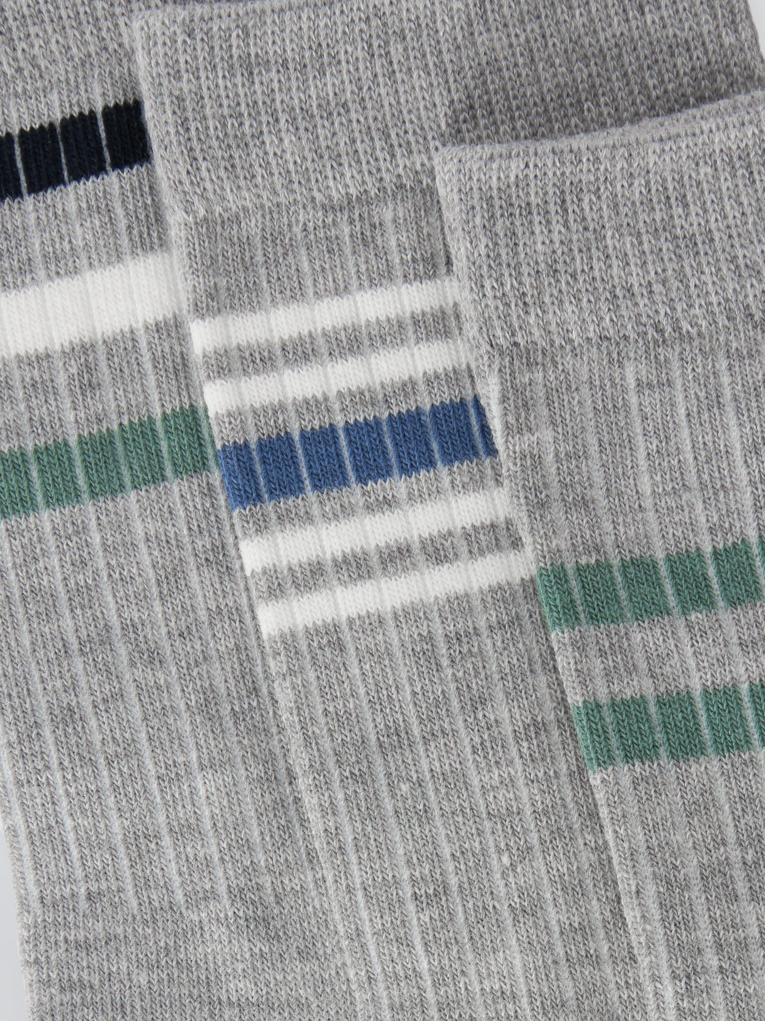 John Lewis terry stripe ankle socks 3-pack - British product