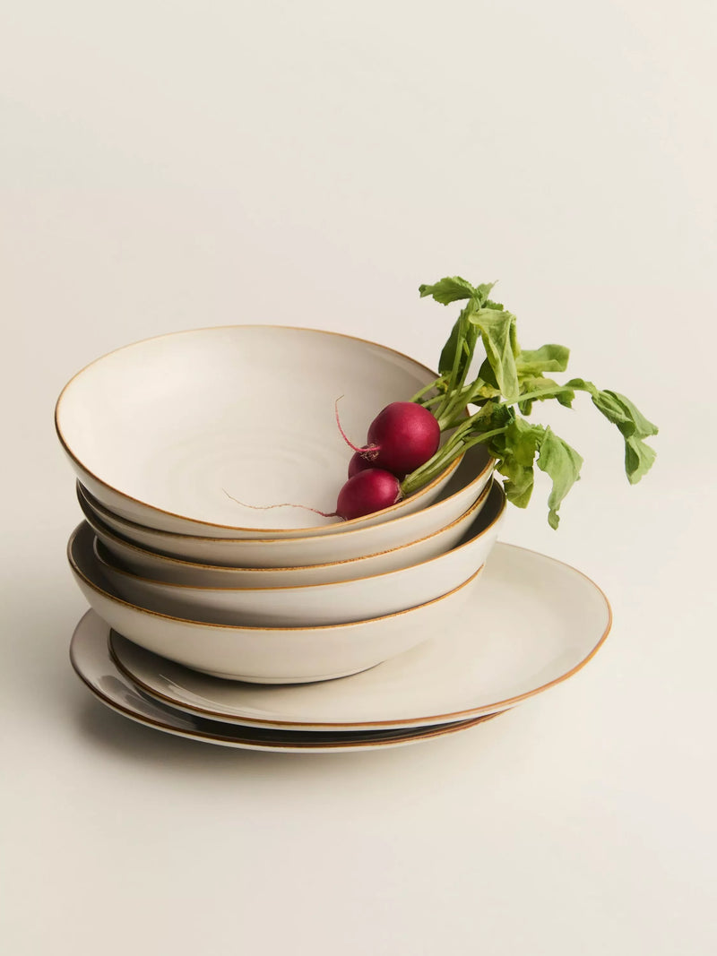 John Lewis Deliciously Ella stoneware cereal bowl 16cm white (British brand)