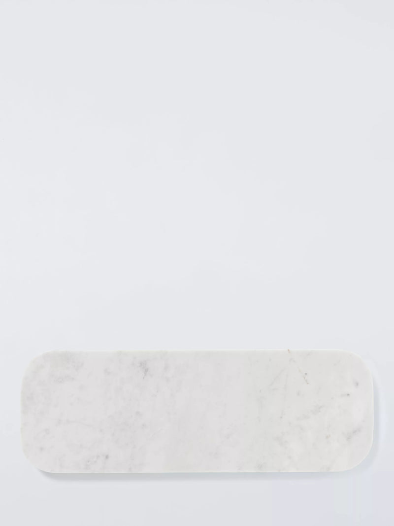 John Lewis long white marble serving board (British brand)