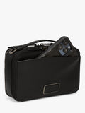 TUMI Myla leather crossbody bag in black gunmetal (British brand)