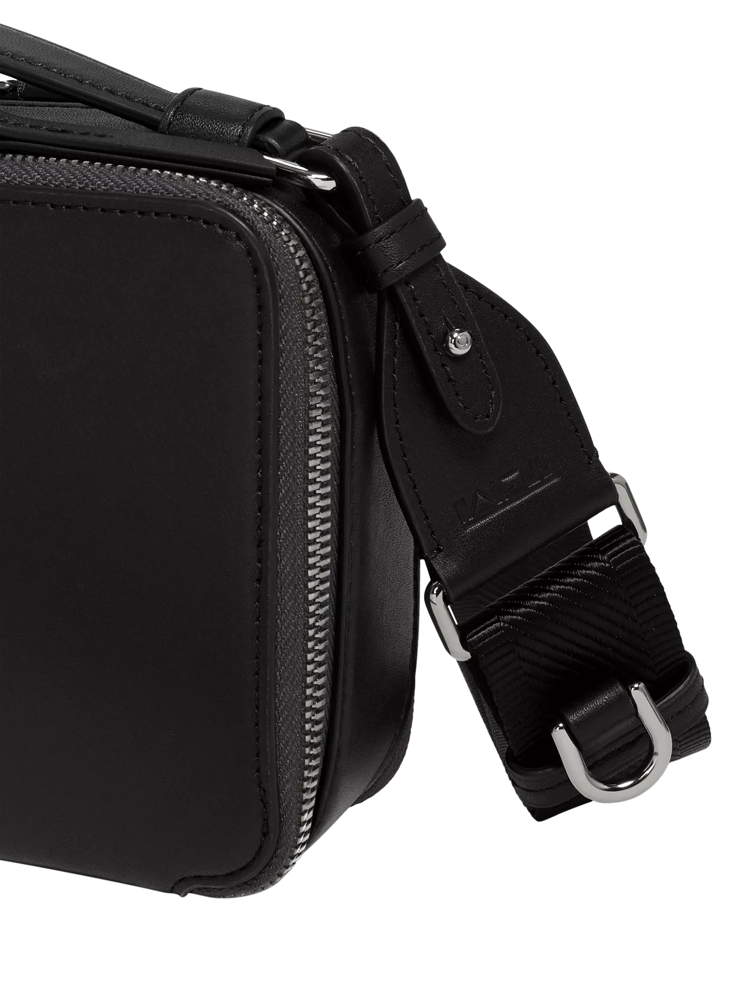 TUMI Myla leather crossbody bag in black gunmetal (British brand)