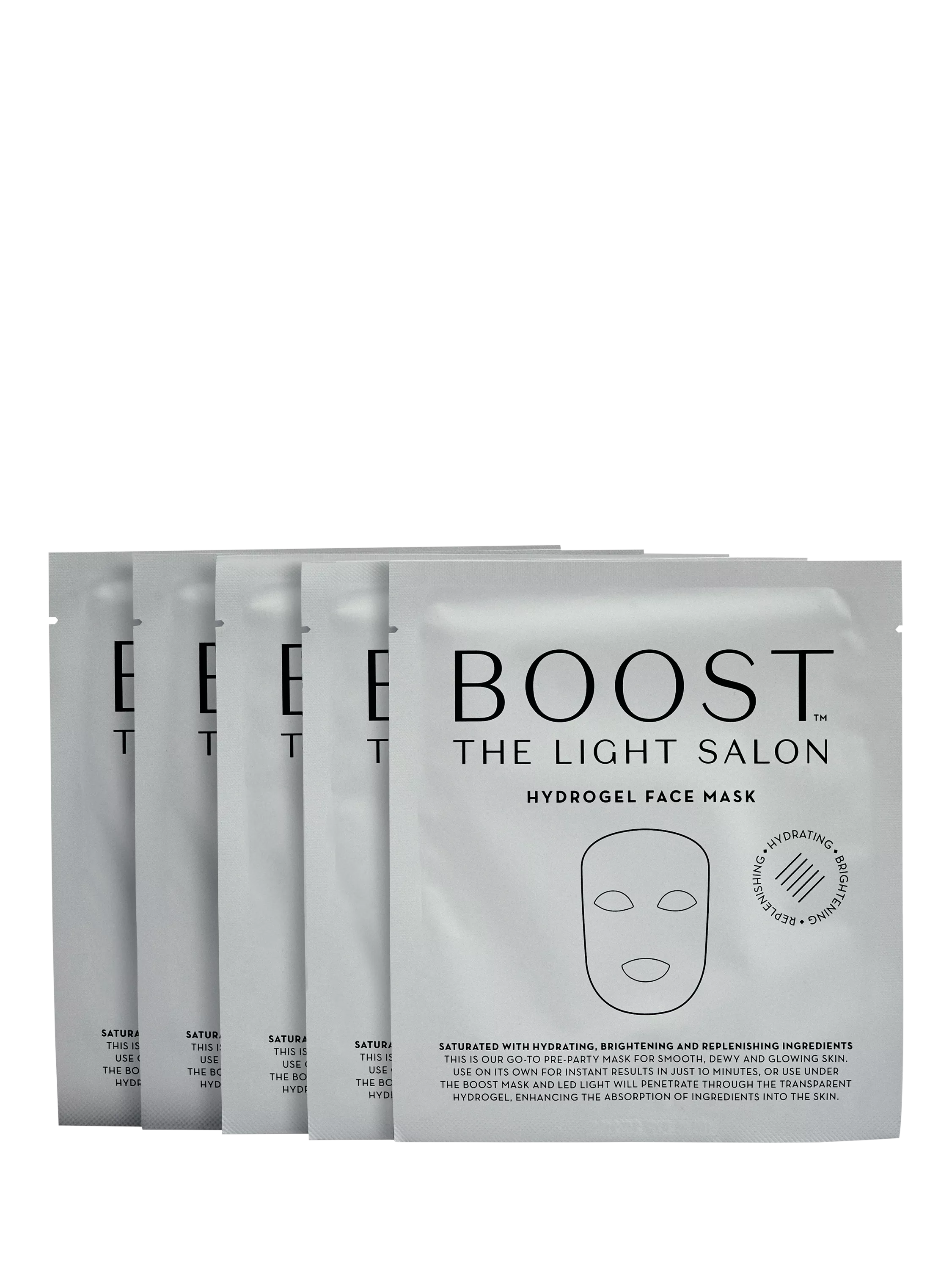 The Light Salon hydrogel face mask 5x28g (British brand)