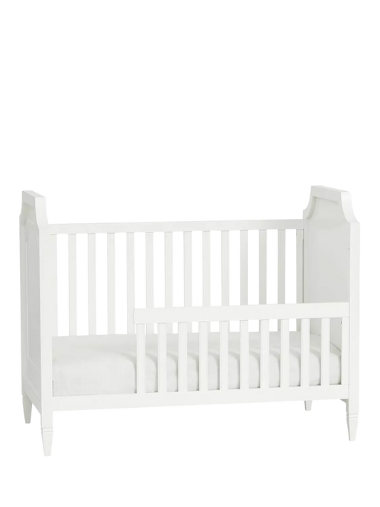 Pottery Barn Kids Ava Regency Wood Cot Guard Rail, Simply White