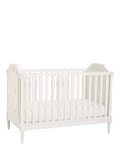 Pottery Barn Kids Blythe Upholstered Convertible Cot, French White