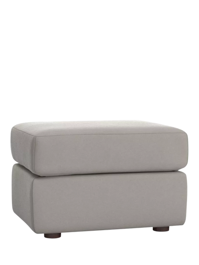 John Lewis Pottery Barn Kids Graham Ottoman, Velvet Dove Grey