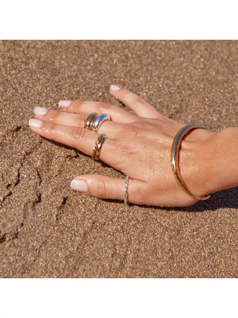 Orelia LUXE domed bangle gold plated - British product