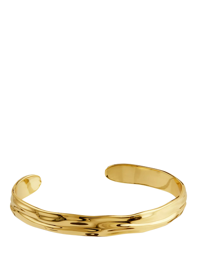 John Lewis Orelia Organic Molten Bangle in Pale Gold- Buy online at McGrocer