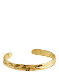 Orelia Organic Molten Bangle in Pale Gold, UK version