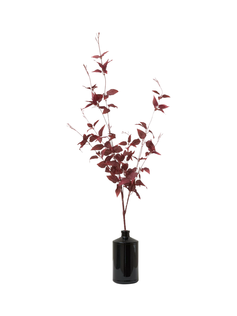 Truly Artificial Leafed Stem, Burgundy