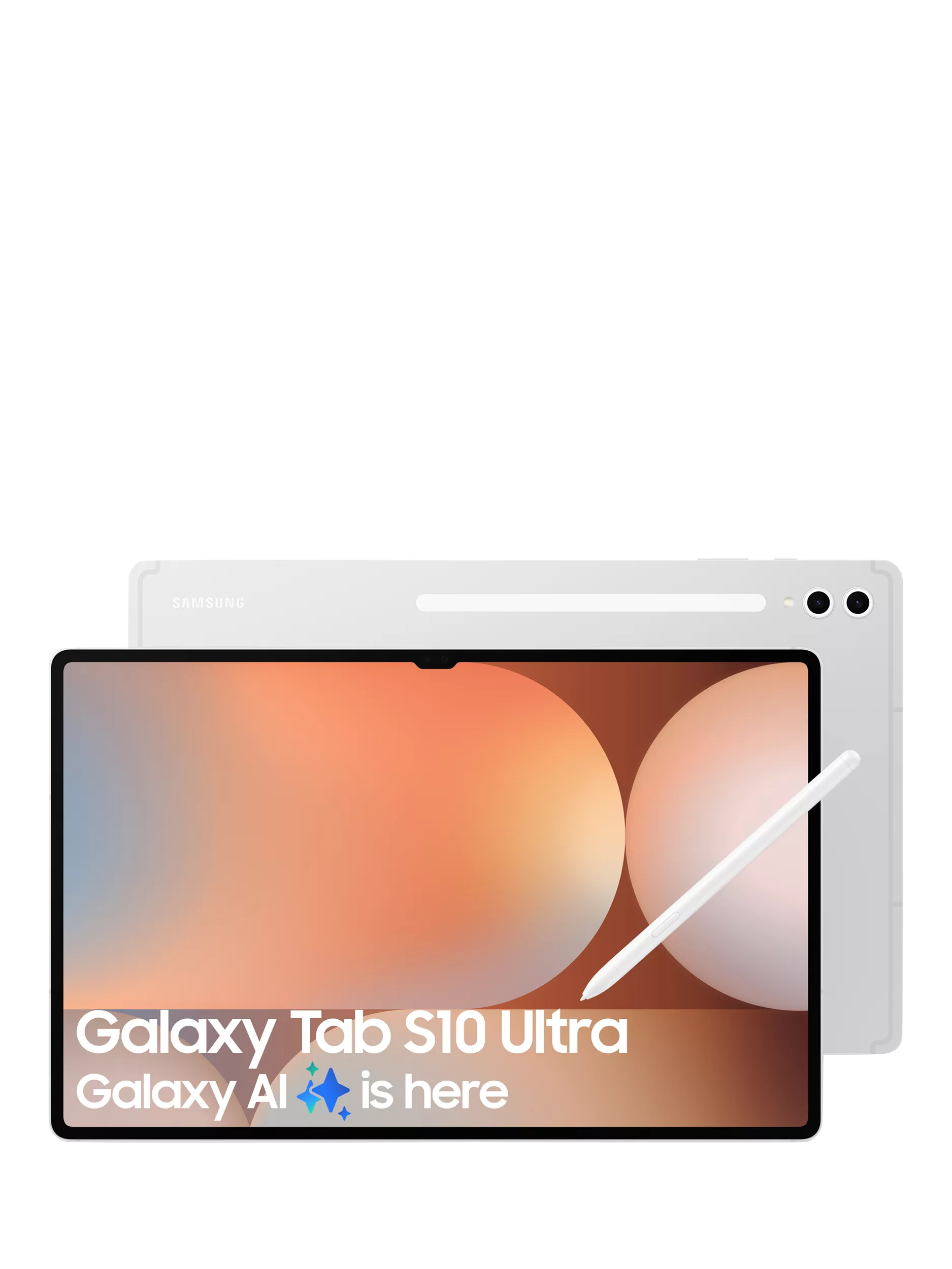 Samsung Galaxy Tab S10 Ultra Tablet with Bluetooth S Pen, Android, 12GB RAM, Galaxy AI, 512GB, Wi-Fi, 14.6", Platinum Silver