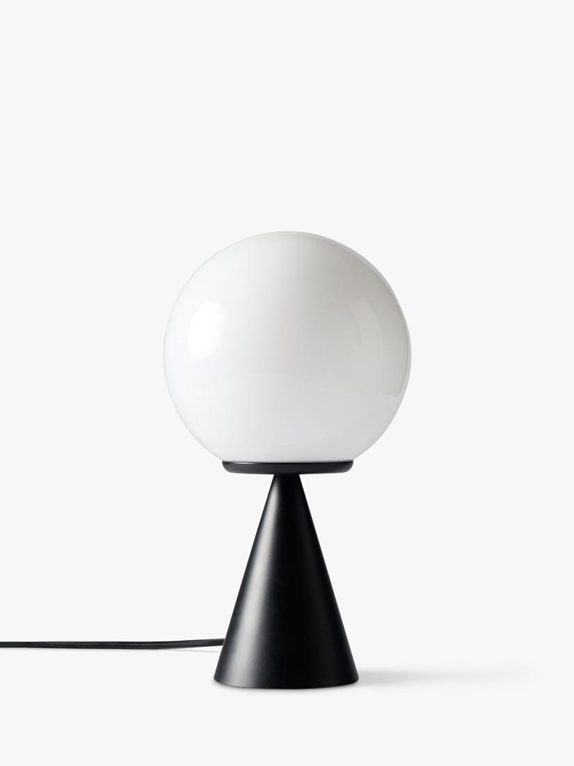 West Elm Ardsley glass globe table lamp black matte (British brand)