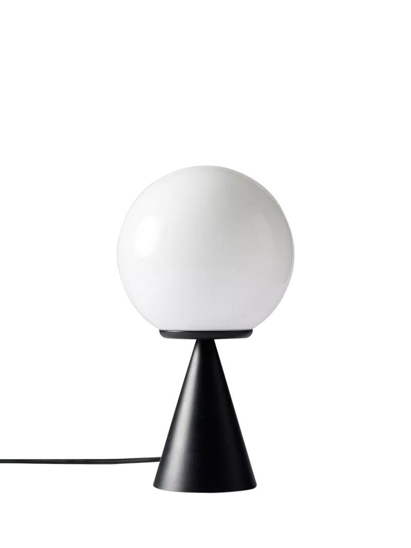 West Elm Ardsley glass globe table lamp black matte (British brand)