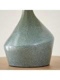West Elm Asymmetry ceramic table lamp green jade (British brand)