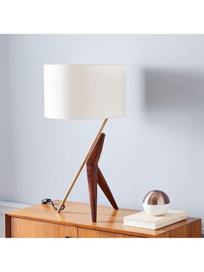West Elm Caldas table lamp light brown, imported from the UK