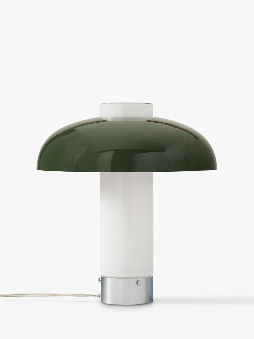 West Elm Cleo Domed Table Lamp in Mid Green, imported from the UK