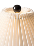 West Elm Louis Pleated Shade Table Lamp mid green, imported from the UK