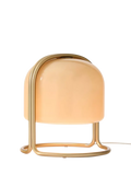 West Elm Remy domed glass table lamp beige (British brand)