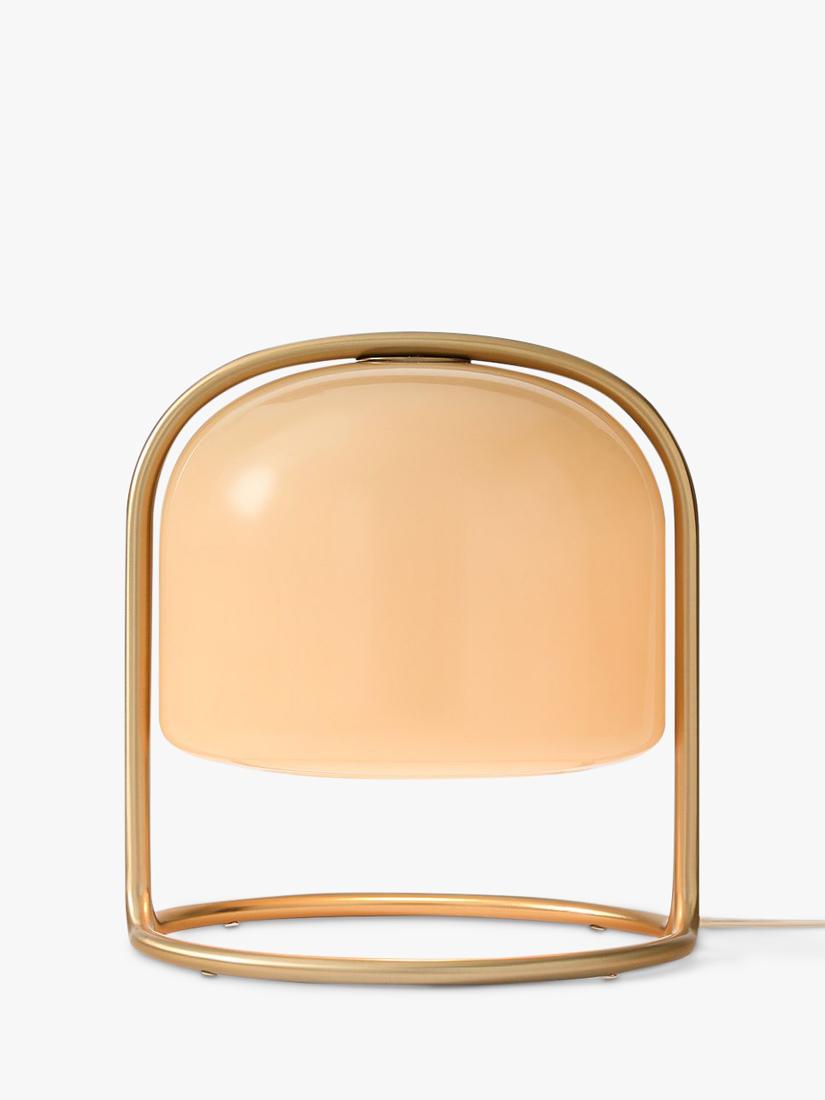West Elm Remy domed glass table lamp beige (British brand)