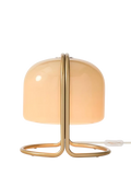 West Elm Remy domed glass table lamp beige (British brand)