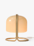 West Elm Remy domed glass table lamp beige (British brand)