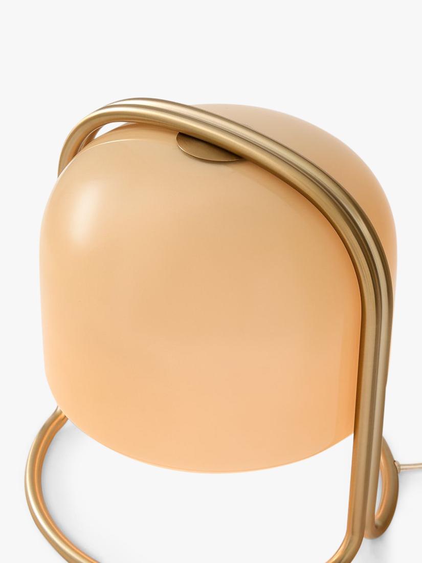 West Elm Remy domed glass table lamp beige (British brand)