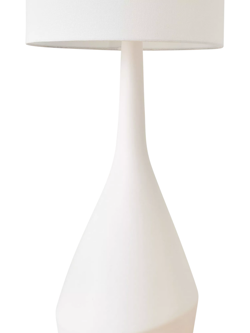 West Elm Asymmetry white ceramic floor lamp, UK version