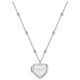 Radley silver-plated bobble chain heart locket necklace - British product