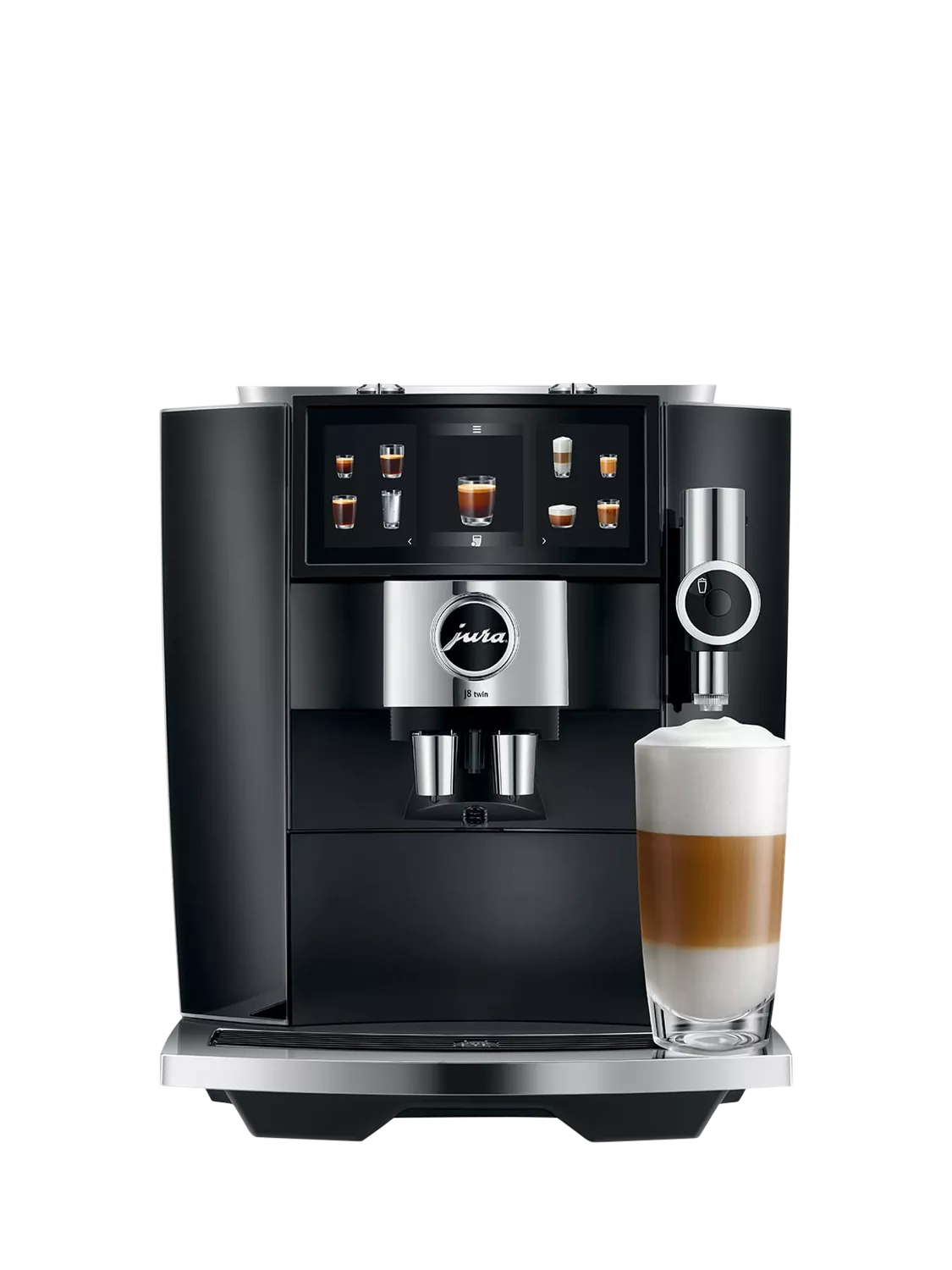 JURA twin coffee machine in diamond black, UK version