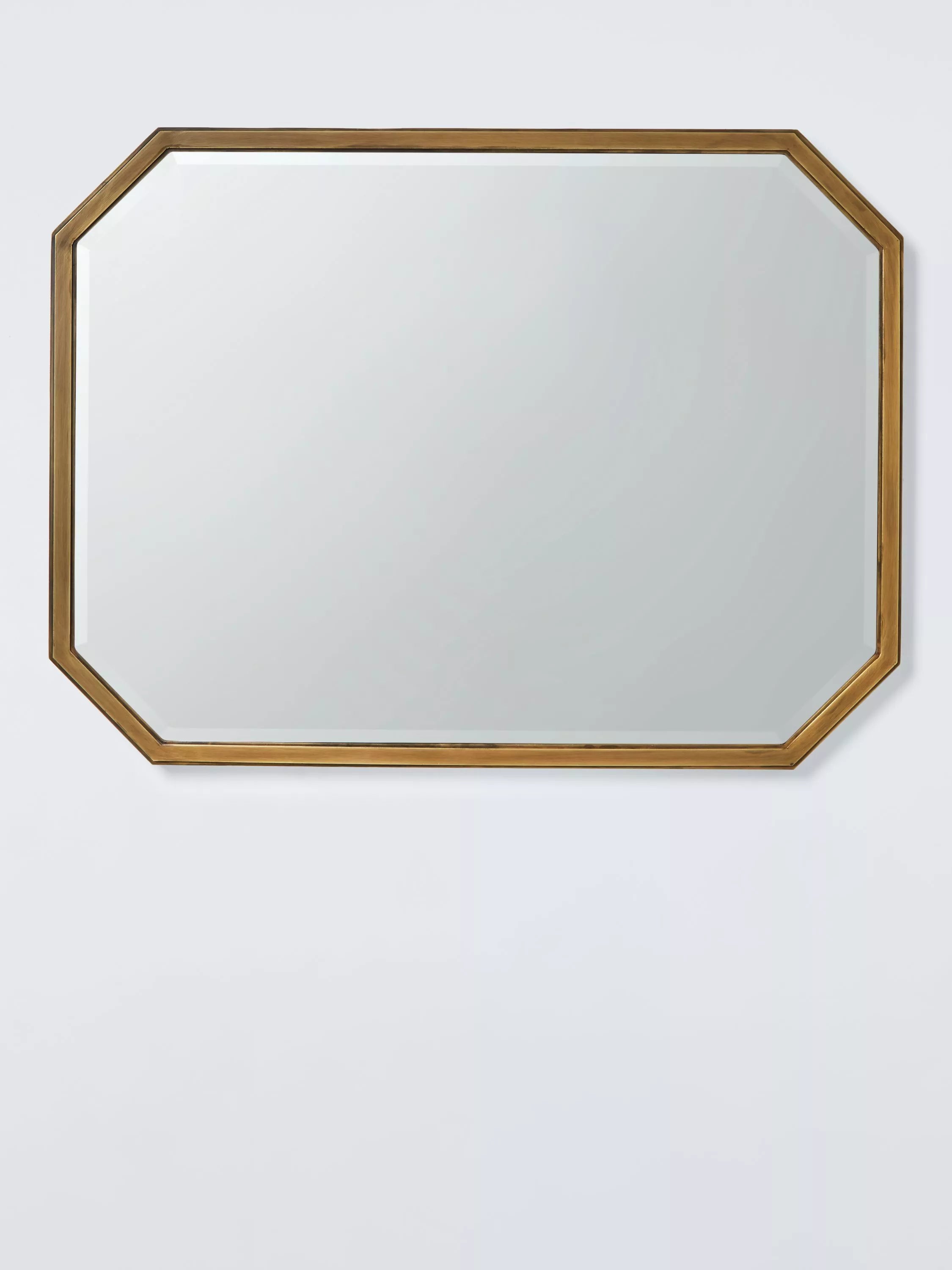 John Lewis Marlborough wall mirror 81x61cm antique brass, imported from the UK